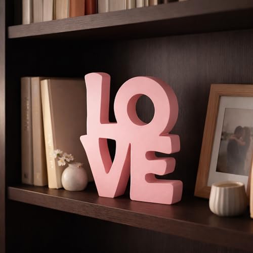 Love Blocks Wooden Table Decor - Romantic Valentine's Day Sign