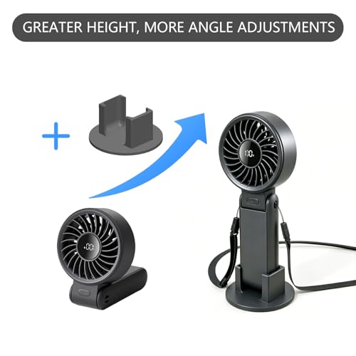 Jisulife Life7 Fan Base - Adjustable Vertical Stand for Stable Upright Placement