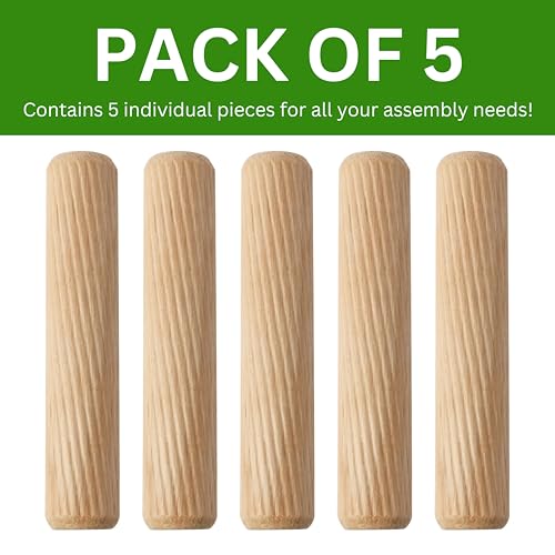 IKEA Replacement Dowel Pins 101367 - Pack of 5 Beech Wood