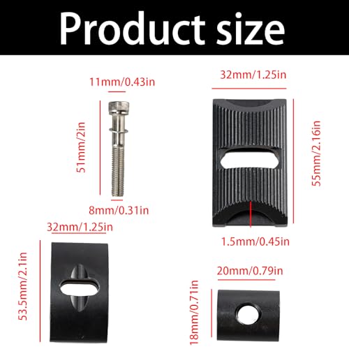 1Pcs Bicycle Seatpost Head Bicycle Aluminum Alloy Seat Rod Head Bike Screw Bicycle Mountain Bike Spare Parts Seatpost Clamp Parts, Black