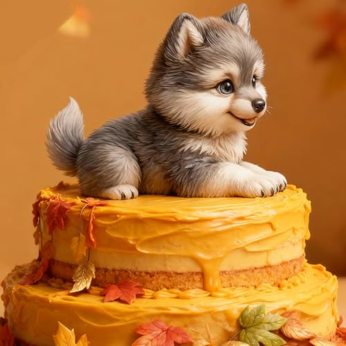 Cute Dog Silicone Mold for Cake Decoration Fondant Chocolate and Crafts