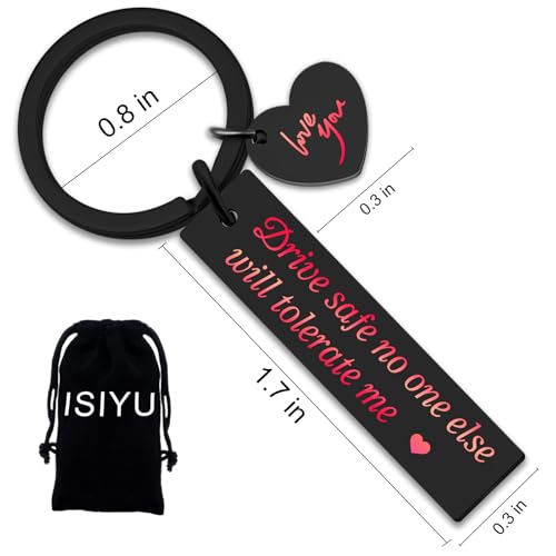 Drive Safe Keychain for Him | Unique Gift for Husband & Boyfriend