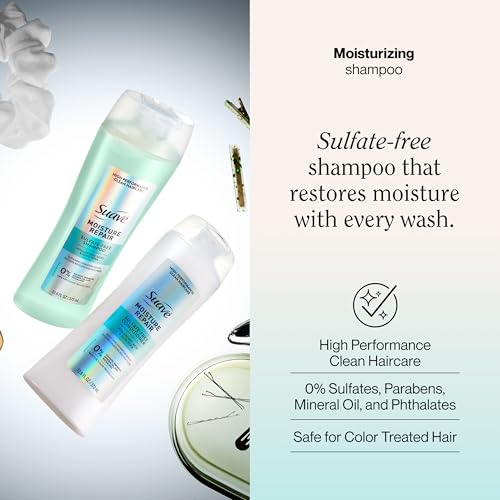 Suave Moisture Repair Sulfate-Free Shampoo with Hyaluronic Acid 12.6 oz