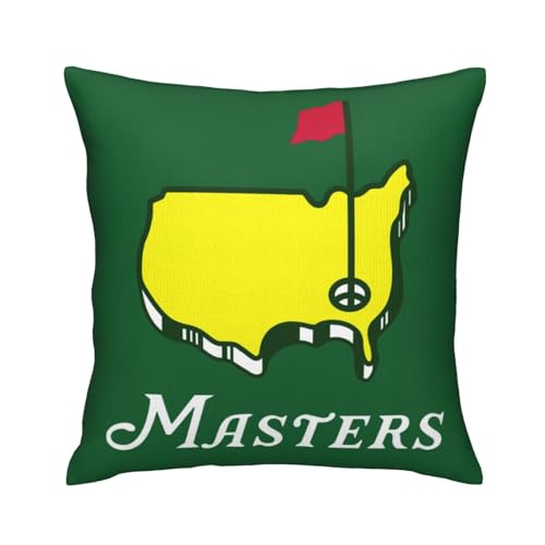 YISPA Golf 3 Decorative Throw Pillow Cover, Soft Plush 18x18 Inch Square