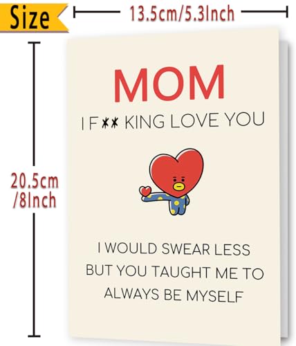 Funny Birthday Card for Mom & Grandma - Perfect Gift from Son or Daughter