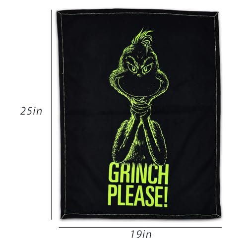 Grinch Hand Towels Set - Christmas Kitchen Decor, 2-Pack Microfiber
