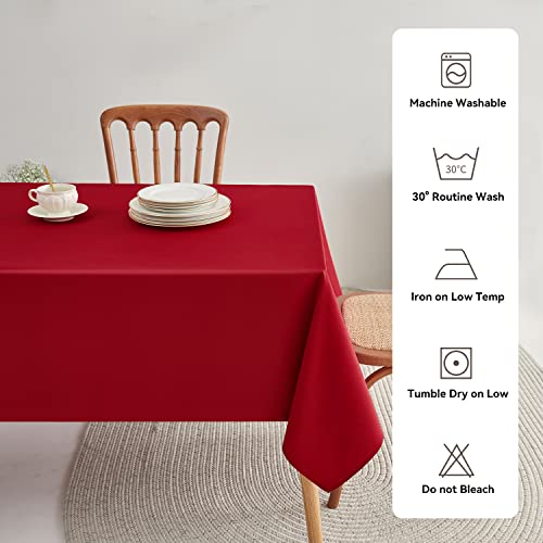 Romanstile Waterproof Rectangular Tablecloth - Red, 54 x 108 Inches