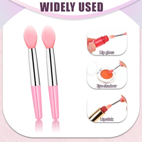 Mozeat Lens 12Pcs Silicone Lip Mask Applicator and Lipstick Brushes