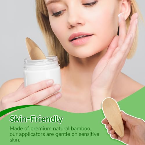 SmallCat Bamboo Deodorant Applicator & Makeup Spatula Mini Spoon