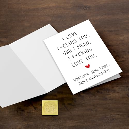 Funny Anniversary Card for Husband & Wife - Hilarious Adult Humor