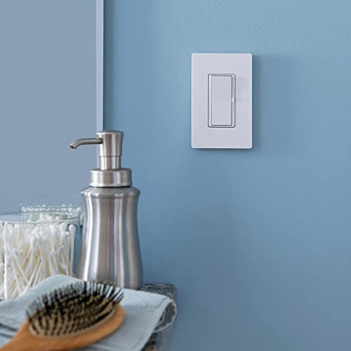 Lutron Claro Light Almond Screwless Light Switch Cover Plate