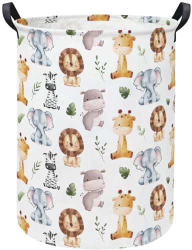 Cute Animals Baby Laundry Hamper - Waterproof Kids Storage Bin