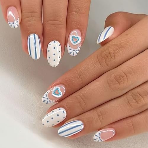 Valentine Nail Charms 14Pcs 3D Heart Bow Rhinestone Alloy Gems