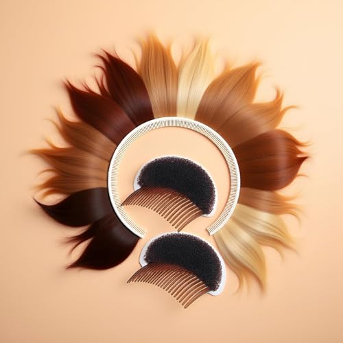 Hair Styling Accessories Set with Foam Bun Maker and Braid Clips