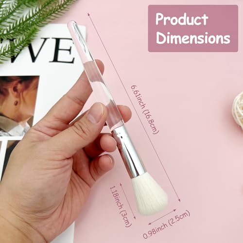 Brvlsoc Large Precision Powder Brush – Soft Synthetic Makeup Brush for Loose Powder, Bronzer & Blush