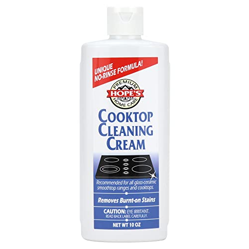 HOPE'S Cooktop Cleaning Cream, Fast Acting No-Rinse 8 Fl Oz
