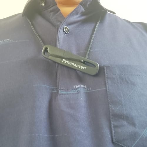 2Packs Ferro Rod Fire Starter for Camping, Ferrocerium Flint and Striker Survival Kit (Black)