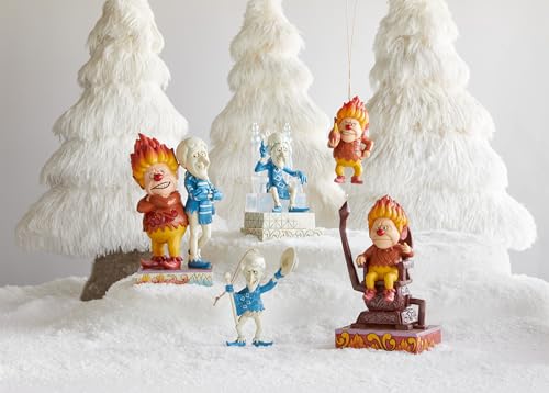 Snow Miser Sitting Figurine - Christmas Holiday Decor, 6.5 Inch Collectible Statue