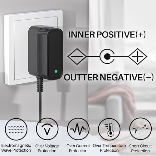 26.5V DC Charger for Inse Cordless Vacuum Cleaners - Compatible with N5, N6, Deik VC-1518-US