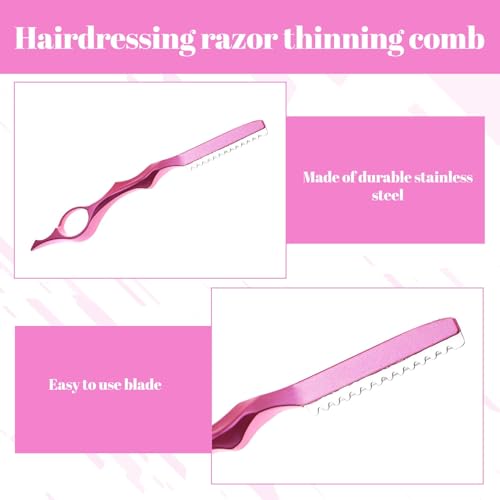 Hair Styling Razor and Thinning Comb for Professional Salon and Home Use