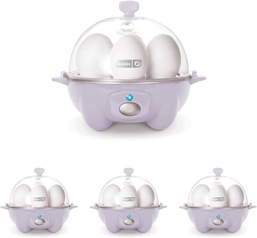 Dash Rapid Egg Cooker - Versatile Boiler, Poacher & Steamer - Holds 7 Eggs, Lavender | Dishwasher Safe & BPA Free