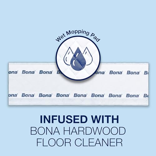 Bona Hardwood Floor Cleaning Pads - Unscented, 12 Count, Pack of 2