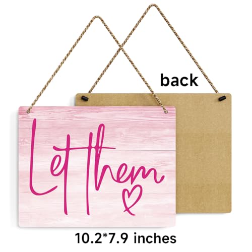 Rustic Wood Quote Sign - Let Them Make a Difference, 8x10