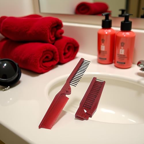 Portable Folding Travel Hair Brush and Comb Combo Tool