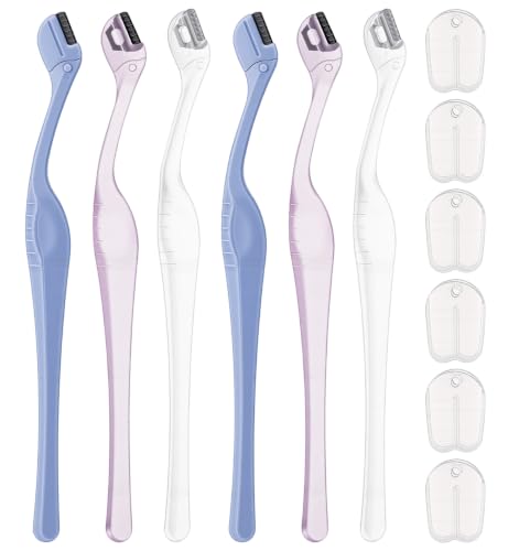 Acrbeli 6-Piece Eyebrow Razor Set with Protective Covers