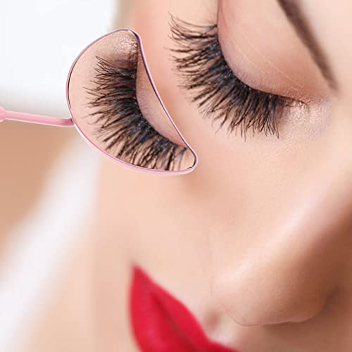 Beaupretty Half Moon Eyelash Extension Inspection Mirror - Portable Handheld Tool for Lash Artists