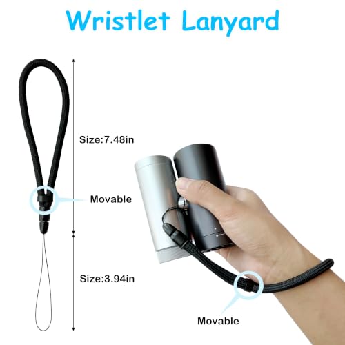 Adjustable Crossbody Strap & Wrist Lanyard for Shark ChillPill Fan - Black
