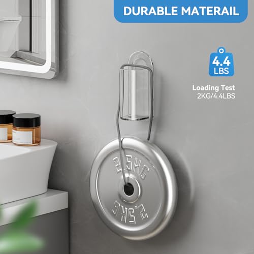 MOPMS Wall-Mounted Electric Toothbrush Holder - Clear, 2-Pack