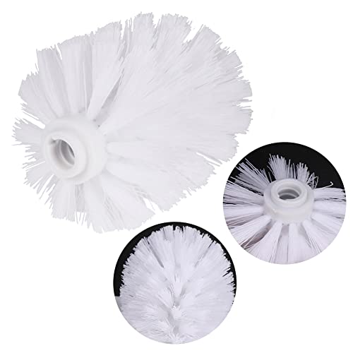Saycker White Toilet Brush Replacement Heads - 2 Pcs for 12mm Rods