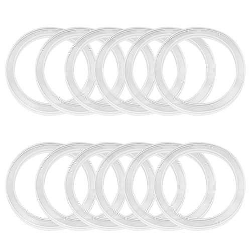 12 Silicone Sealing Rings for Wide Mouth Food Jars - 86mm