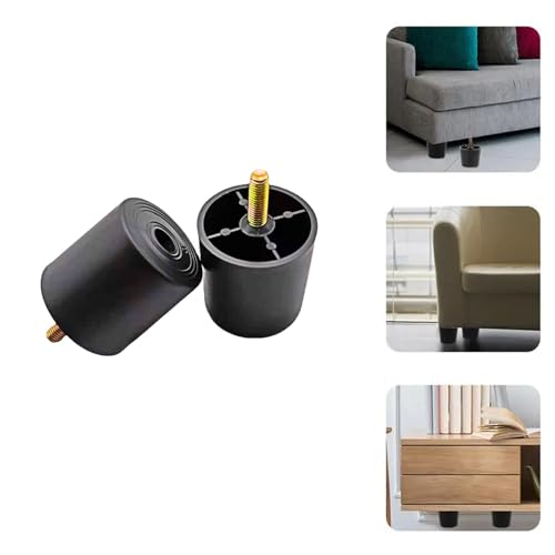 4-Pack Black Sofa Legs Replacement for Couch & Furniture