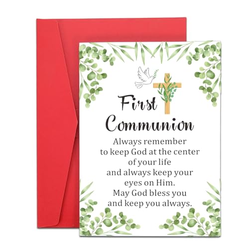 First Communion Gifts for Kids - Christian Confirmation Cards