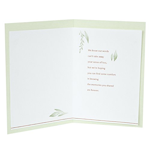 Hallmark Sympathy Card with Gold Foil Agate Design - Our Hearts Are With You