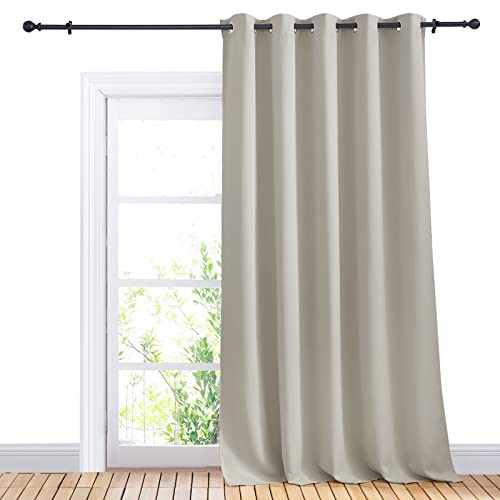 NICETOWN Natural Blackout Curtain Panel, 70" x 95" - Thermal Insulated Drape