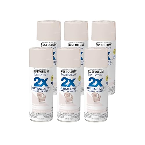 Rust-Oleum Painter's Touch 2X Gloss Pink Peony Spray Paint - 6 Pack