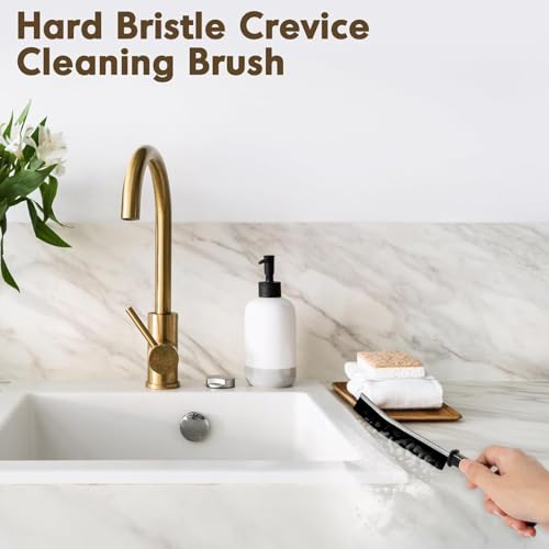 6-Count Hard Bristle Crevice Cleaning Brush Set for Narrow Gaps