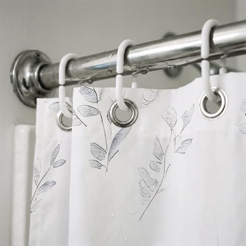 Watercolor Floral Shower Curtain - Lavender Flowers & Butterflies, 72x72 Inch
