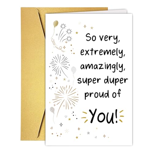 Graduation Card - Proud of You Card for Friends & Family