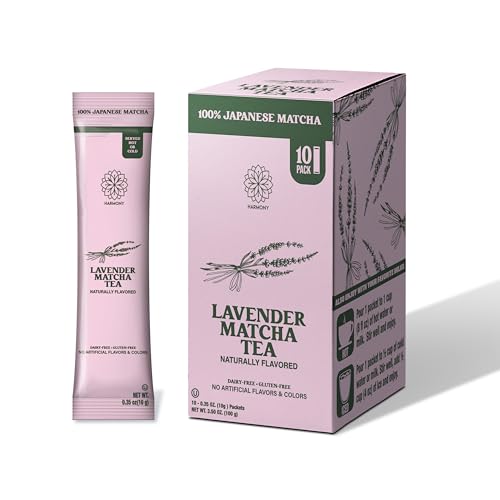 Premium Lavender Matcha Tea Sticks - Organic, Calming Blend