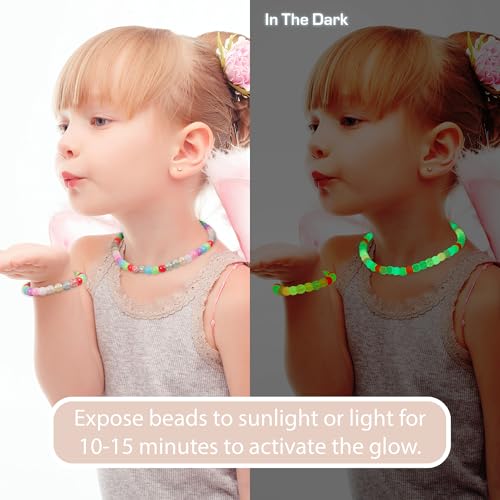 Red by Kiss Glow in the Dark Hair Beads - Large Assorted
