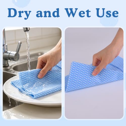 74 Pack Durable Reusable Cleaning Cloths | Multi-Purpose Kitchen Wipes