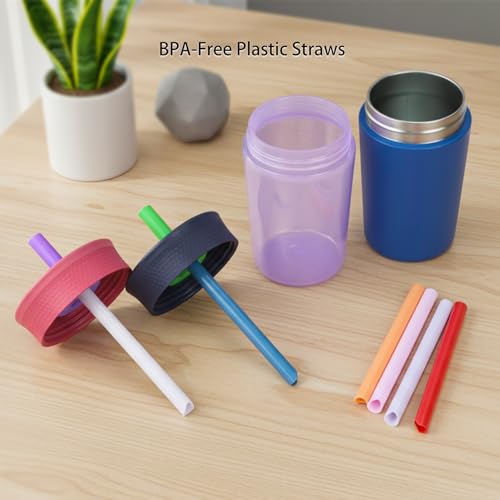 KLOWOAH Replacement Straws for Owala 12oz & 15oz Insulated Tumblers, 6 Colors with Brush