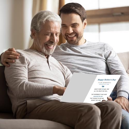 Funny Father in Law Father's Day Card 5x7 Cheeky Greeting Card with Envelope