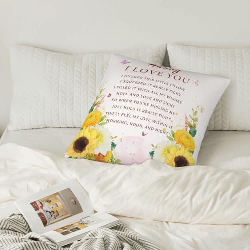 Best Nanny Ever Throw Pillow Cover, 18x18 Inch Decorative Gift for Grandma