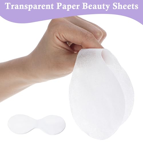 Quilax Disposable Cotton Eye Masks for Facials and Travel 100 Pack