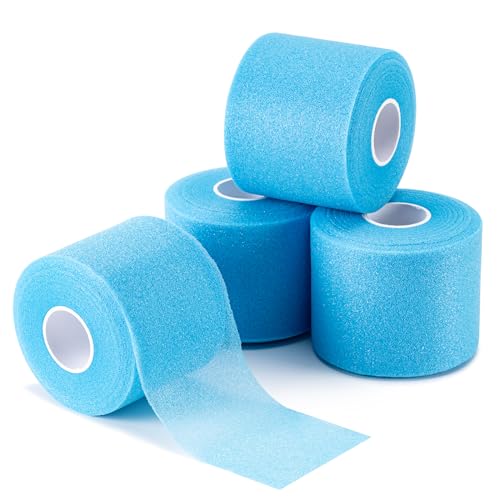 4 Pcs Pre Wrap Athletic Tape, Foam Underwrap Bandage Sports Tape, Wrists Elbow Knees Ankles Tape for Gymnastics Boxing Climbing